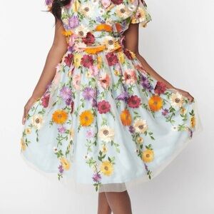 Magnolia Vibrant Floral Embroidered Garment